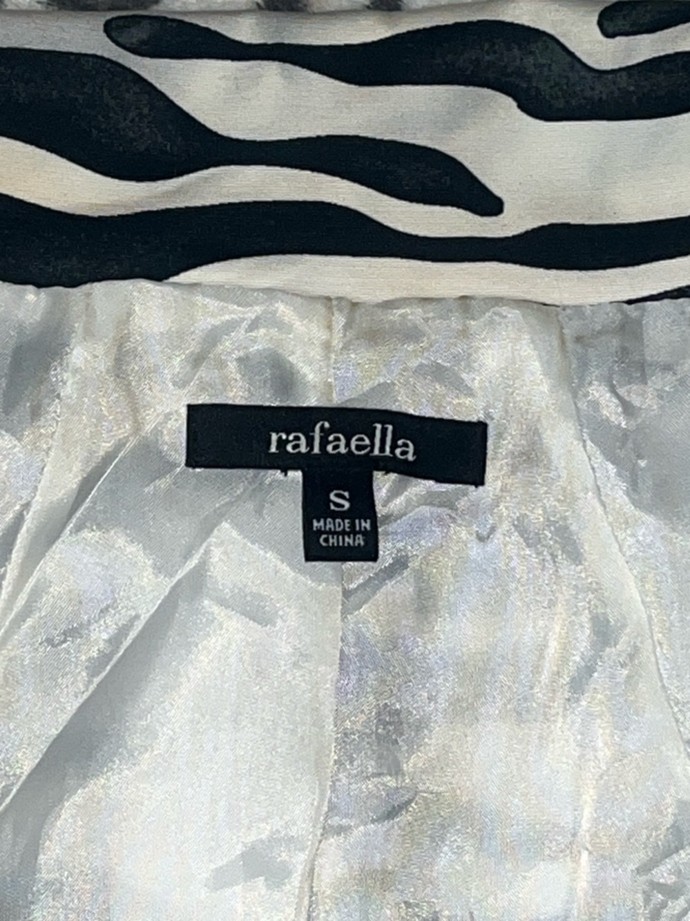 Rafaella Black & White Zebra Print Jacket - Picture 2 of 13
